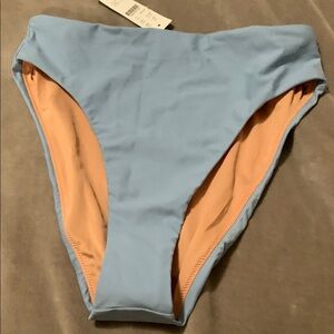 J. Crew baby Blue Bikini Bottoms with High-Cut Leg Design size S